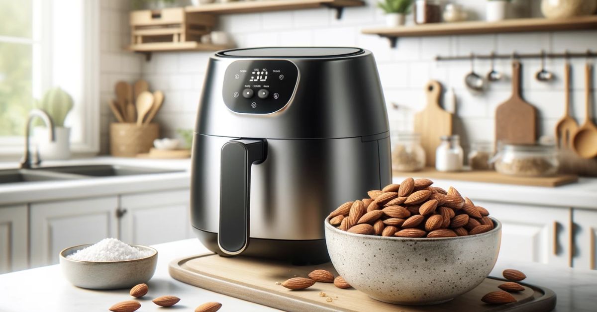 Saltede mandler i airfryer